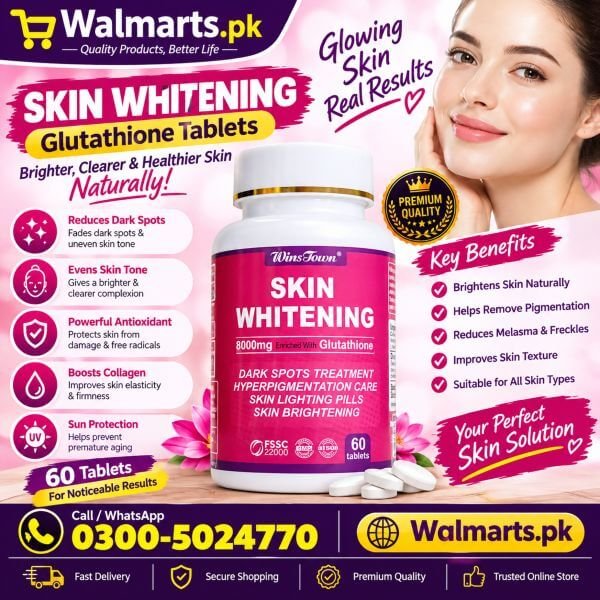Wins Town Skin Whitening 8000mg Pills Price In Pakistan