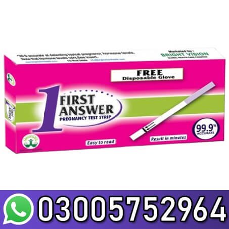 Pregnancy Strip Price In Pakistan