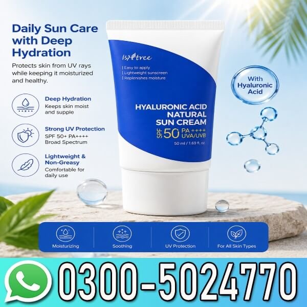 ISNTREE Hyaluronic Acid Natural Sun Cream In Pakistan