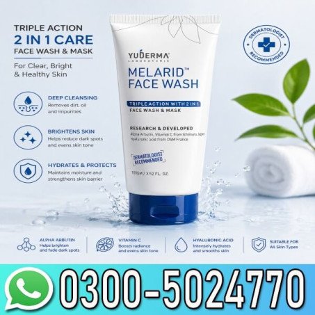 Yuderma Melarid Triple Action Face Wash In Pakistan