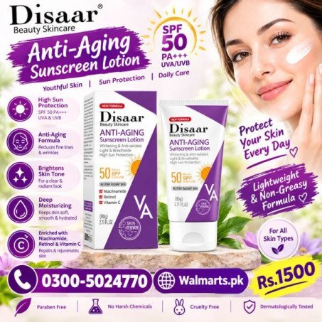 Disaar Skincare Anti Aging Sunscreen Lotion In Pakistan