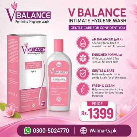 V Balance Intimate Hygiene Wash 100ml In Pakistan