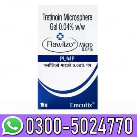 Flawlizo Micro 0.04% Pump Gel In Pakistan