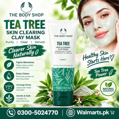 The Body Shop Tea Tree Skin Clearing Clay Mask In Pakistan