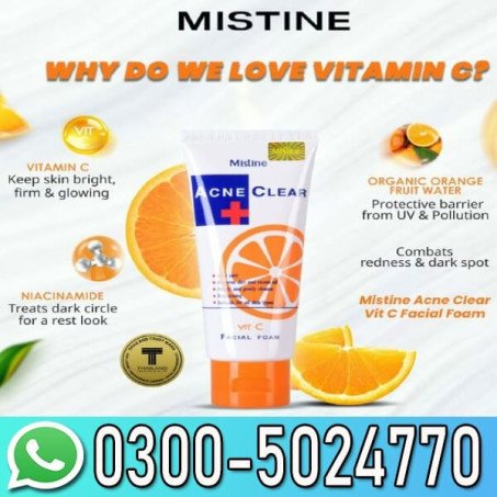Mistine Acne Clear Facial Foam Price In Pakistan