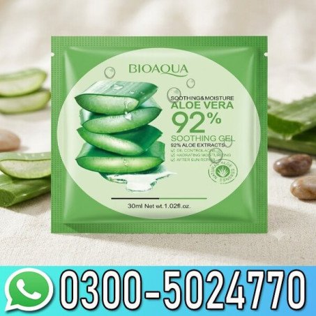 Moisturizing Natural 92% Aloe Vera Sheet Repairing Soothing Mask In Pakistan