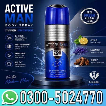 Chris Adams Active Man Body Spray Price In Pakistan