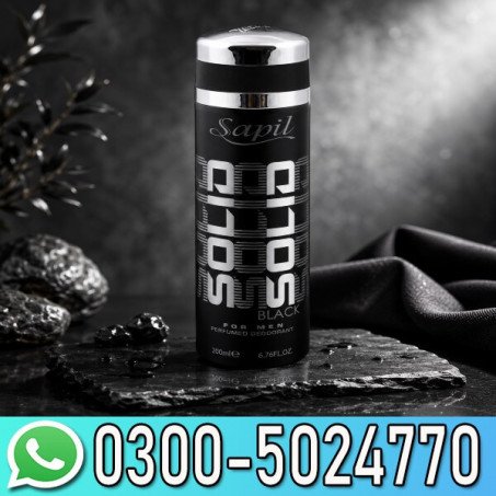 Sapil Solid Black Body Spray Price In Pakistan