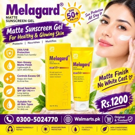 Melagard Matte Sunscreen Gel SPF 50+ PA In Pakistan