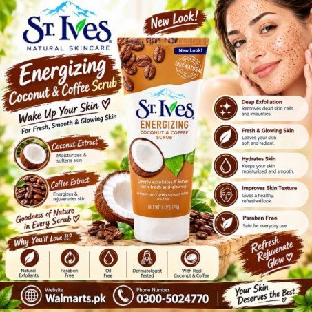 St. Ives Energizing Coconut & Coffee Scrub In Pakistan