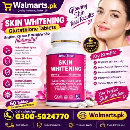 Wins Town Skin Whitening 8000mg Pills Price In Pakistan