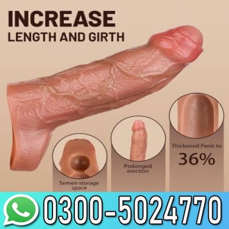 9.25 Inch Realistic Penis Extender Sleeve In Pakistan