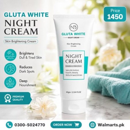 Gluta White Skin Glowing & Brightening Night Cream In Pakistan