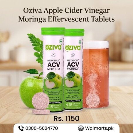 Oziva Apple Cider Vinegar Moringa Effervescent Tablets In Pakistan