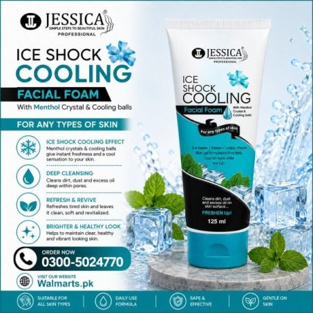 Jessica Ice Shock Cooling Facial Foam In Pakistan