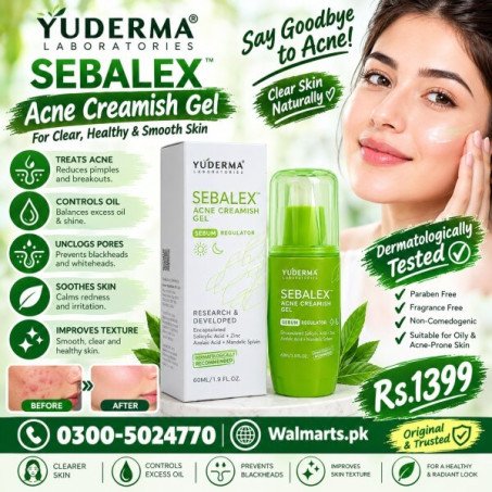 Yuderma Sebalex Acne Creamish Gel In Pakistan