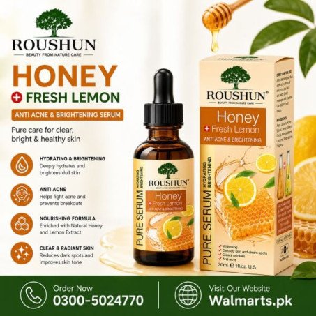 Roushun Honey Lemon Facial Serum Price In Pakistan