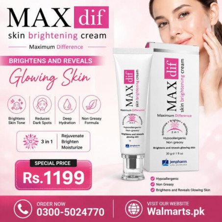 Max Dif Skin Brightening Cream In Pakistan